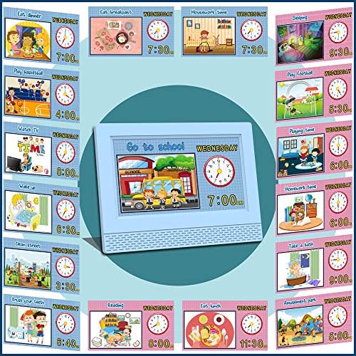 Kids Digital Alarm Clock, 7" LED Display