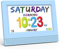 Kids Digital Alarm Clock, 7" LED Display