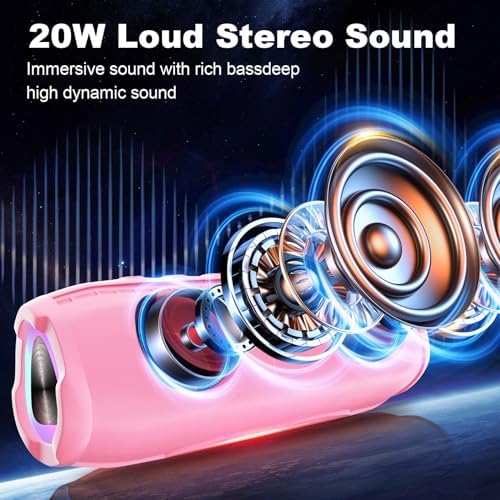 20W Portable Bluetooth Speaker, IPX6 Waterproof