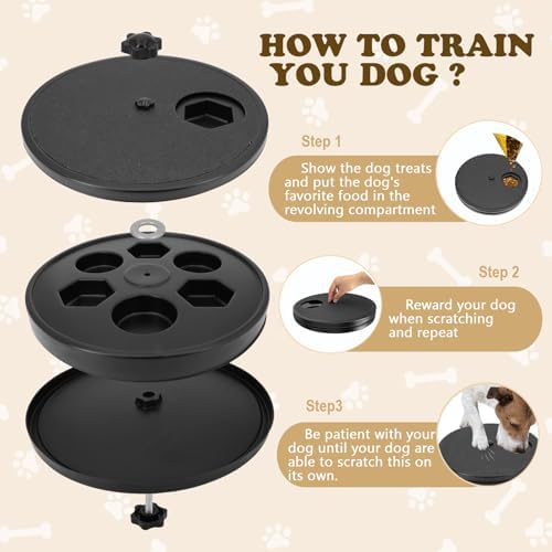 Dog Nail Scratch Board - 3 in 1 Dog Scratch Pad for Nails with Treat Box