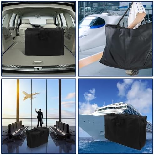 Wheelchair Travel Bag, 45.3x31.5x15.7in Waterproof Wheelchair Bag, Foldable Wheelchair Bag, 2 Way Design