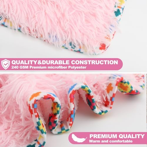 Wearable Blanket Adult Animal, Cute Hoodies, Comfy Blanket Hoodie, Gifts for Mom Girl Wife Friend for Christmas (Alpaca Pink)