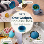 1pc Multi-Use Silicone Can Strainer - Mini Colander & Kitchen Gadget for Home Kitchen Accessories Gray