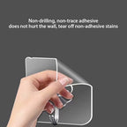 10 Pack Adhesive Wall Hooks for Hanging Heavy Duty Towel Coat Hooks Waterproof Transparent Hook for Bathroom Shower Kitchen Keys Door Outdoor Home Improvement Utility Hook