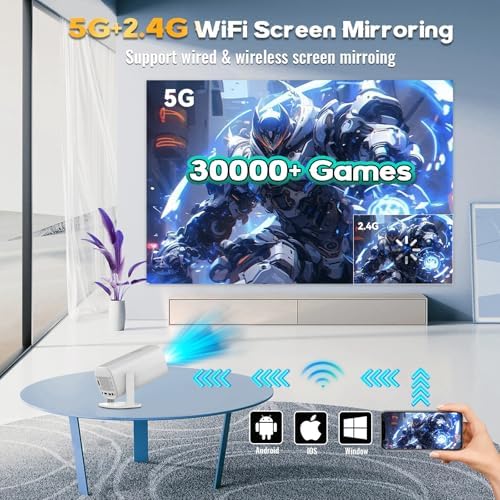 P30 Max 4K Projector & Game Console, 24,000+ Games