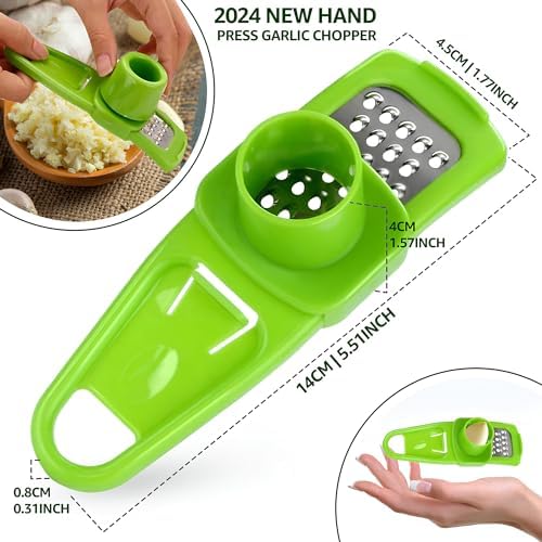 1pc Multifunctional Garlic Masher & Grinder - Compact, Durable Kitchen Tool for Effortless Mincing & Crushing of Garlic and Ginger