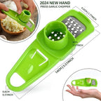 1pc Multifunctional Garlic Masher & Grinder - Compact, Durable Kitchen Tool for Effortless Mincing & Crushing of Garlic and Ginger