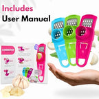1pc Multifunctional Garlic Masher & Grinder - Compact, Durable Kitchen Tool for Effortless Mincing & Crushing of Garlic and Ginger