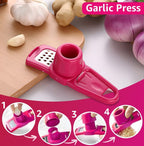 1pc Multifunctional Garlic Masher & Grinder - Compact, Durable Kitchen Tool for Effortless Mincing & Crushing of Garlic and Ginger