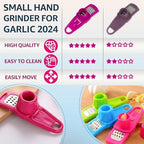 1pc Multifunctional Garlic Masher & Grinder - Compact, Durable Kitchen Tool for Effortless Mincing & Crushing of Garlic and Ginger