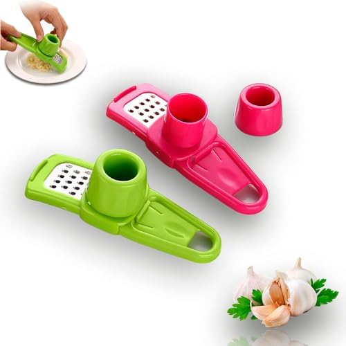 1pc Multifunctional Garlic Masher & Grinder - Compact, Durable Kitchen Tool for Effortless Mincing & Crushing of Garlic and Ginger