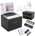 Piano Calendar 2025 Desk Calendar, Mini Piano Calendar with 52 Music Scores, Mini Desk Calendar in 27 Cards, Gifts for Swift Fans Home Decor (Chou 52 songs Black)