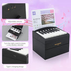 Piano Calendar 2025 Desk Calendar, Mini Piano Calendar with 52 Music Scores, Mini Desk Calendar in 27 Cards, Gifts for Swift Fans Home Decor (Chou 52 songs Black)