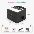 Piano Calendar 2025 Desk Calendar, Mini Piano Calendar with 52 Music Scores, Mini Desk Calendar in 27 Cards, Gifts for Swift Fans Home Decor (Chou 52 songs Black)