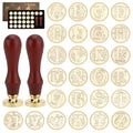 Initial Alphabet Wax Seal Stamp Kit, A-Z Vintage Sealing Stamp