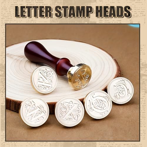 Initial Alphabet Wax Seal Stamp Kit, A-Z Vintage Sealing Stamp