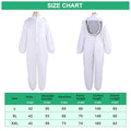 Bee Suits Bee Keeper, Bee Suit for Men Women, with Glove &Ventilated Hood, Ventilated Hood Bee Keeping Starter kit for Backyard and Bee Keeper (L)
