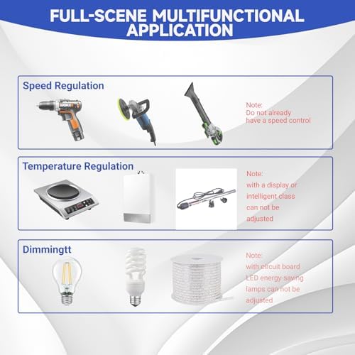Gugxiom 4000W 100-120V AC Motor Speed Controller Angle Grinder