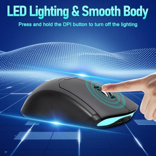 Gugxiom Wireless Computer Mouse with Fingerprint Reader (Gray)