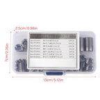 50Pcs Stainless Steel Thread Repair Kit, Threaded Inserts for Plastic/Metal, Thread Reinforce Repair Tool M3/M4/M5/M6/M8/M10/M12/M14/M16 with Storage Case