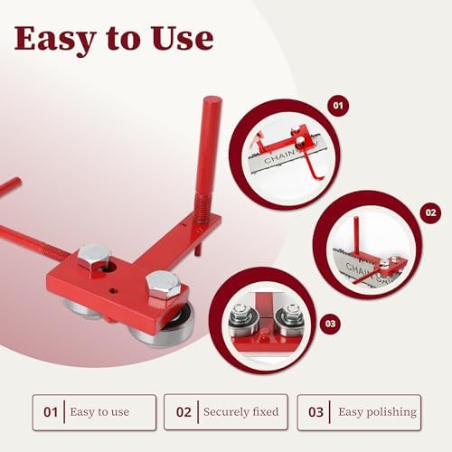 Chainsaw Bar Rail Tool, Chainsaw Bar Rail Closing Adjuster, Professional Maintenance Accessories for Chain Grinding