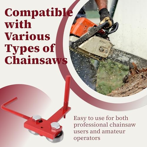 Chainsaw Bar Rail Tool, Chainsaw Bar Rail Closing Adjuster, Professional Maintenance Accessories for Chain Grinding