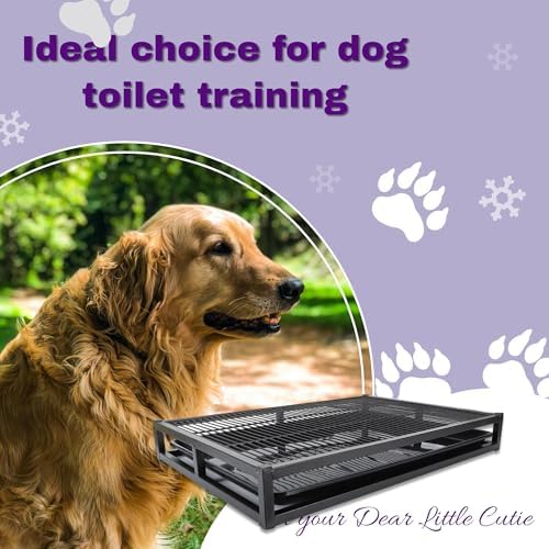 Gugxiom 62 * 43 * 8cm Dog Training Toilet Potty Tray, Portable Dog Toilet