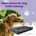 Gugxiom 62 * 43 * 8cm Dog Training Toilet Potty Tray, Portable Dog Toilet