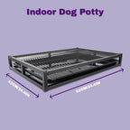 Gugxiom 62 * 43 * 8cm Dog Training Toilet Potty Tray, Portable Dog Toilet