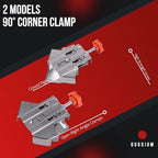 4Pcs Corner Clamps for Woodworking, 90° Stainless Steel Clamp Woodworking, with Adjustable Swing Jaw, for Processing Wood/Metal