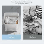 3 Tier Laundry Basket Organizer with Wheels, Tiered Laundry Basket Organizer, with Portable Storage Baskets, for Kitchen Bathroom Bedroom Laundry Room