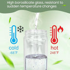 Gugxiom Tea Infuser Bottle, Glass Tea with Infuser(1000ml)