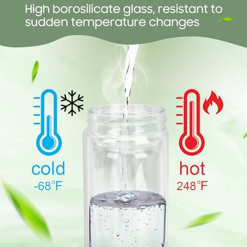 Gugxiom Tea Infuser Bottle, Glass Tea with Infuser(1000ml)
