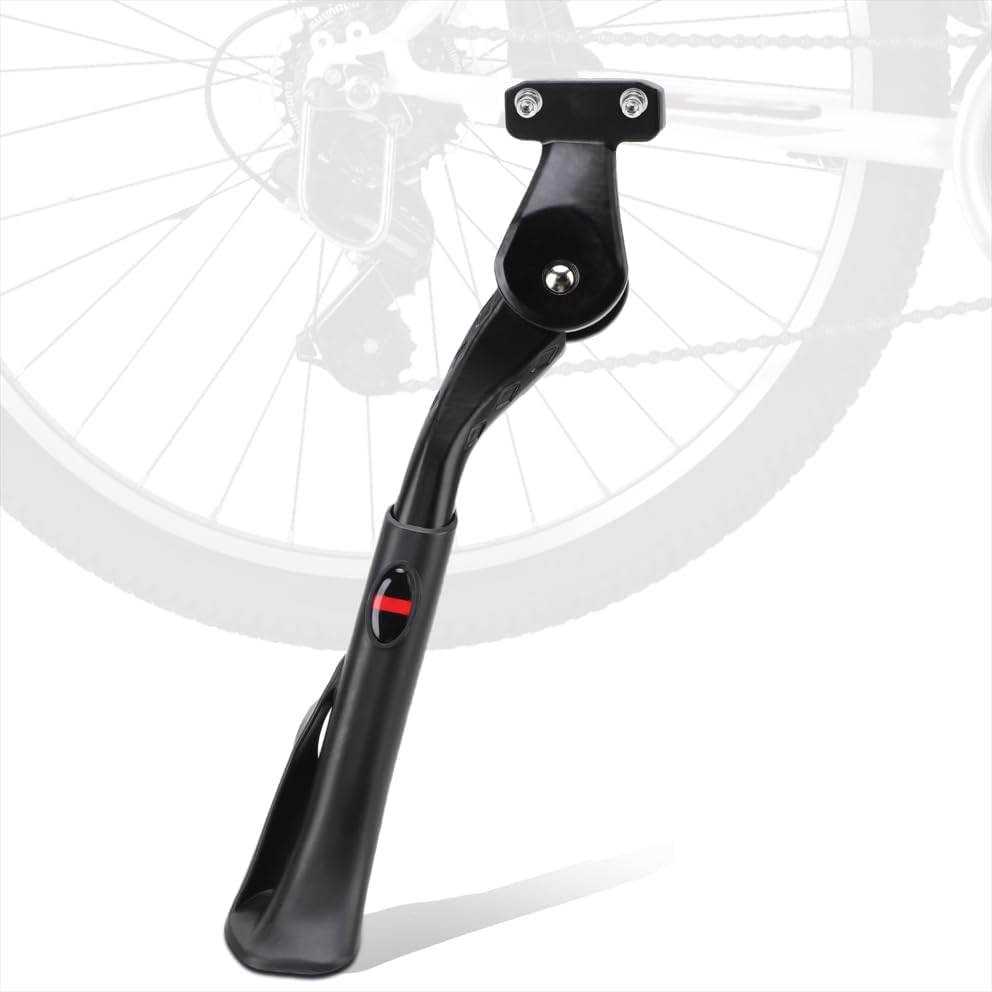 Gugxiom Adjustable Bike Kickstand, Aluminum Alloy Adjustable Height Anti Slip Universal Parking Side Kick Stand Replacement for Electric Bicycles Mountain Bikes