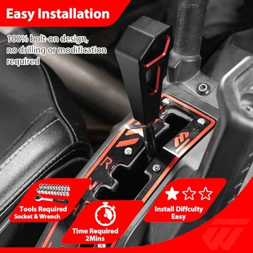 Aluminum Shifter Knob Fit for Can Am Maverick X3 Max 2017-2026 (Red)