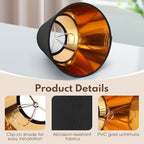 Gugxiom Small Lamp Shade Set of 6, Barrel clip on lamp shade, 2.8" × 6" × 5" Chandelier Shades for Table Lamps and Wall Lamps