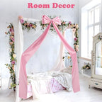 75x18.5 Inch Giant Bow Decoration, Birthday Party Decor Ribbon Hanging Tie Bow Decor, Big Bows for Backdrop, for Party Baby Shower Wedding Fireplace Christmas (Pink)