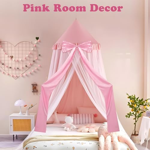 75x18.5 Inch Giant Bow Decoration, Birthday Party Decor Ribbon Hanging Tie Bow Decor, Big Bows for Backdrop, for Party Baby Shower Wedding Fireplace Christmas (Pink)