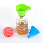 3 Pack Foldable Silicone Funnels with 3 Colors