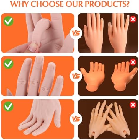 Gugxiom Realistic Silicone Hand,Hand Model,Silicone Practice Hand for Practice Painting, Film and Television Props,Display Rings (Male Right)