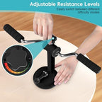 Arm Bike for Physical Exercise, Compact Arm Exerciser, Adjustable Resistance, Home Use Silent Exercise Machine Bike, for Arm and Shoulder Workout (Black)