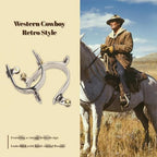 Gugxiom 2Pcs Western Cowboy Spurs, Stainless Steel Riding Western Spurs