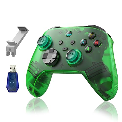G6 Wireless Gaming Controller with Phone Holder, Green