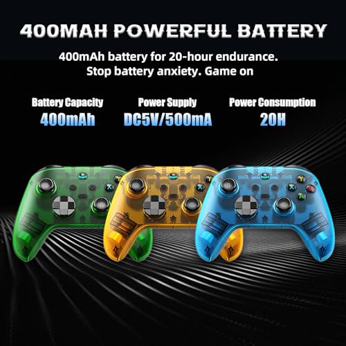 G6 Wireless Gaming Controller with Phone Holder, Green