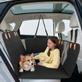 Gugxiom Dog Car Seat Cover for Back Seat, Waterproof Heavy Duty Back Seat Extender for Dogs Hard Bottom, Support 330lbs, 600D Oxford Scratch Dog Hammock for Car, SUV, Truck