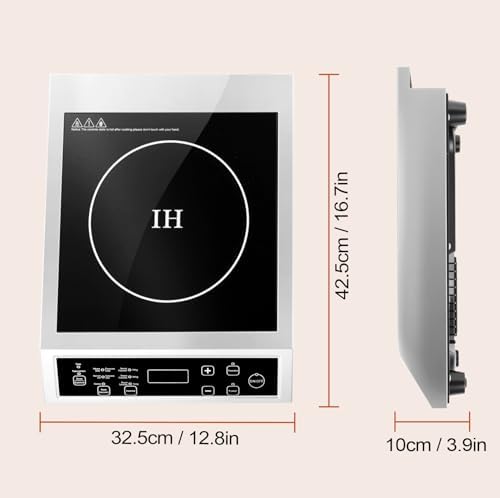 Portable Induction Cooktop, 3500W Countertop Burner, 8 heat settings Heat Settings & Stainless Steel Housing, 24H Appointment Scheduling