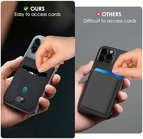 Gugxiom for MagSafe Wallet, Magnetic Wallet for Phone, Full Find My Functionality, 3000Gs Ultra-Strong Magnetism, Foldable Magnetic Phone for iPhone 17/16/15/14/13/12 Series