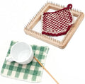 Wooden Knitting, Hand Craft, Square DIY Hand Crafted Looms Knitting Tools, for DIY Weaving Beginner Children Adults (30 * 30cm)
