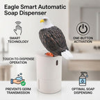 Pigeon Foam Soap Dispenser,Funny Bird Soap Dispenser, Touchless Foaming Soap Dispenser, Pooping Pigeon Soap Dispenser (Bald Eagle Black)