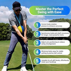 Gugxiom Golf Training Aid Ball, Golf Swing Trainer Ball for Improve Accuracy & Swing Stability, Dual-Color Golf Connection Training Aid Between Arms